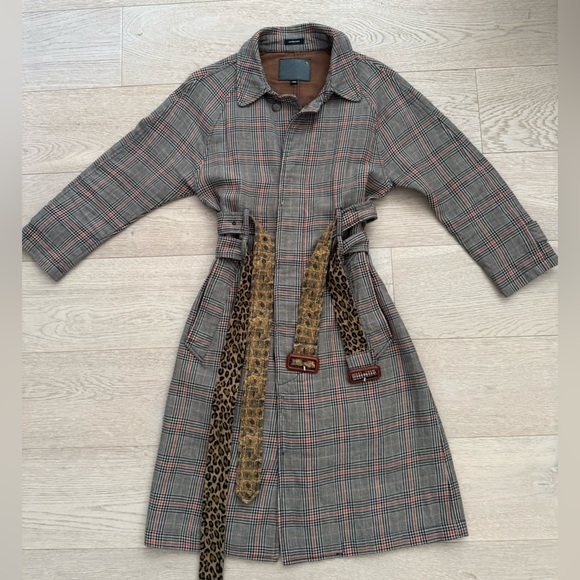 R13 Double belted trench coat size Large - Picture 11 of 17